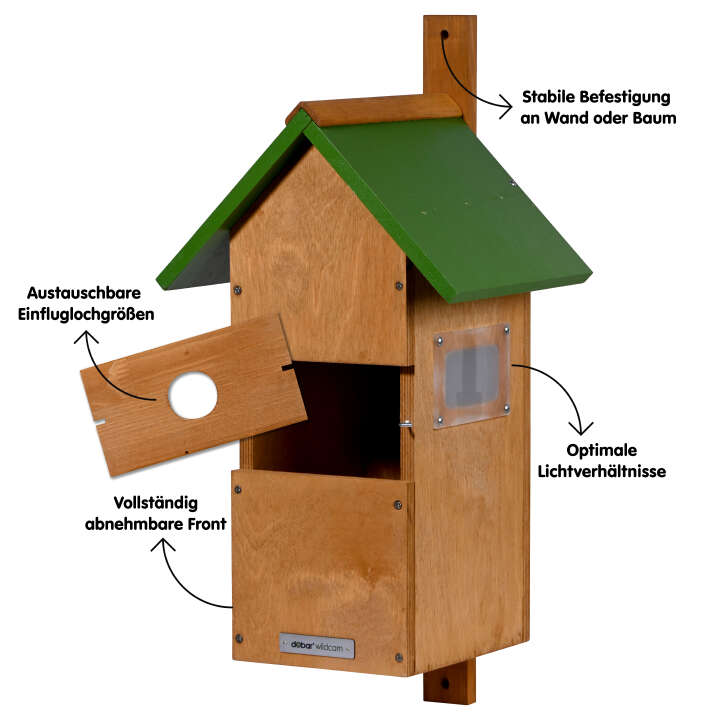 dobar Großer Nistkasten Spitzdach Karsten